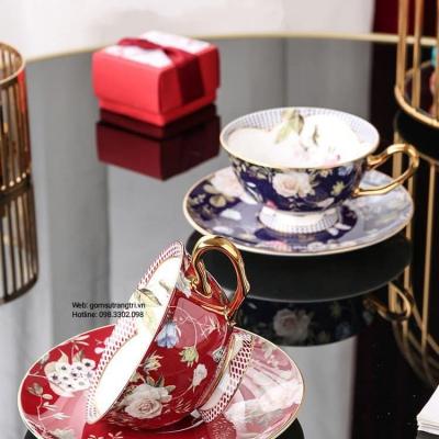 BỘ TÁCH TRÀ HOA CAO CẤP